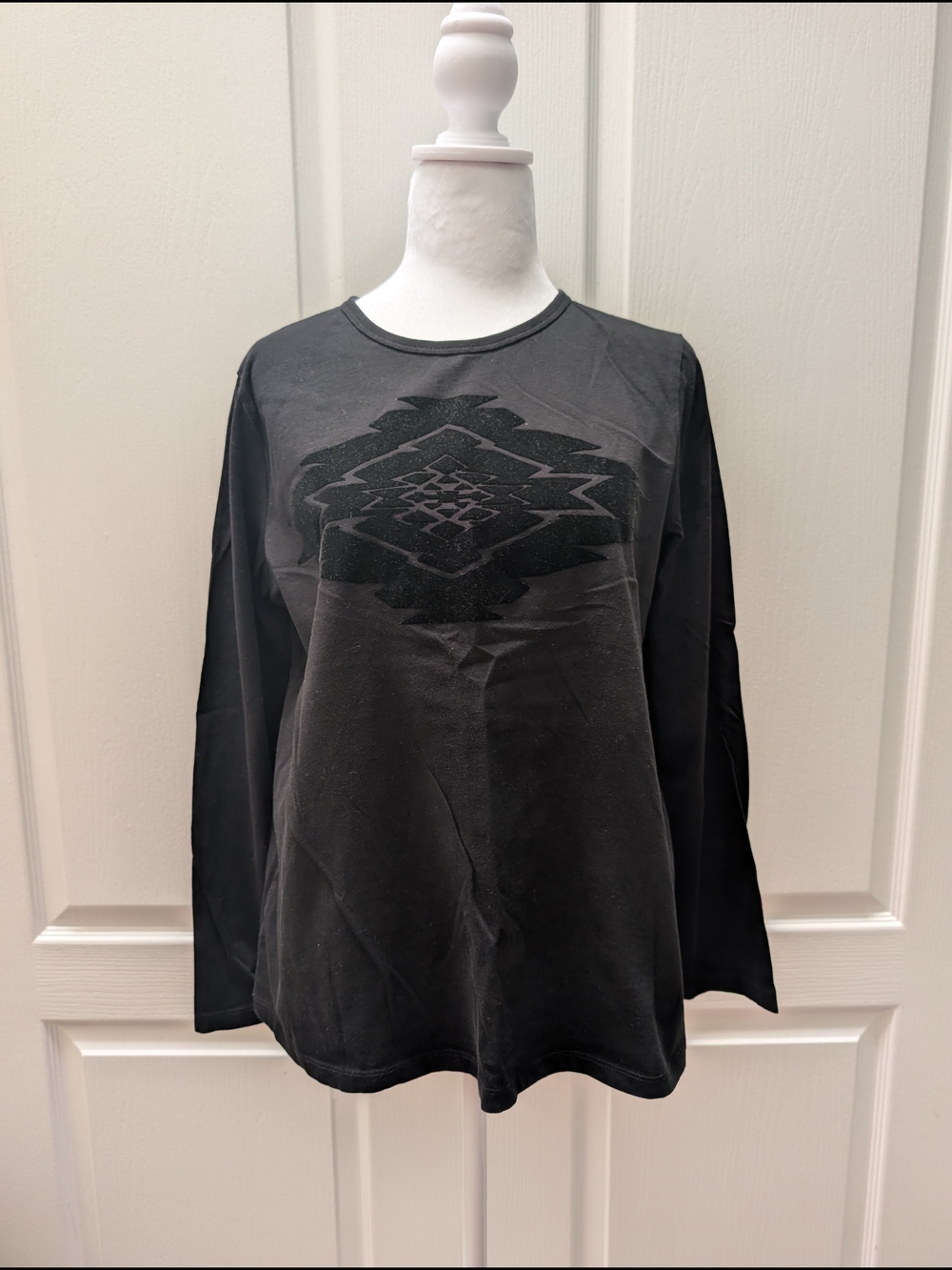 Ralph Lauren Black Long Sleeve Graphic Tee